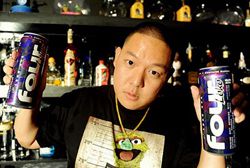 Eddie Huang with his favorite drink